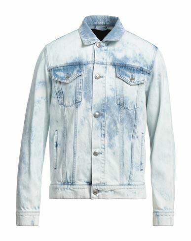 John Richmond Man Denim outerwear Blue Cotton Cover