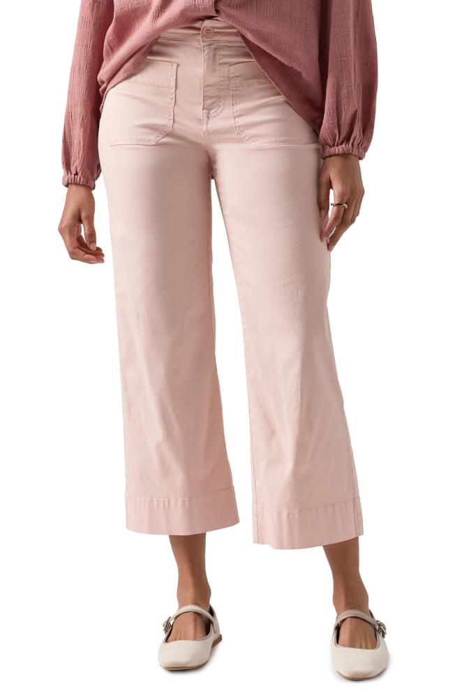 Sanctuary The Marine Crop Wide Leg Pants in Rose Smoke Cover