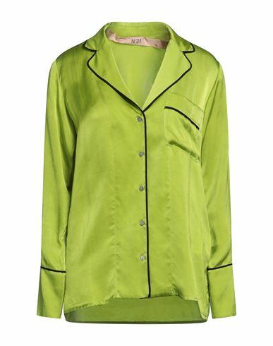 N°21 Woman Shirt Acid green Cupro Cover