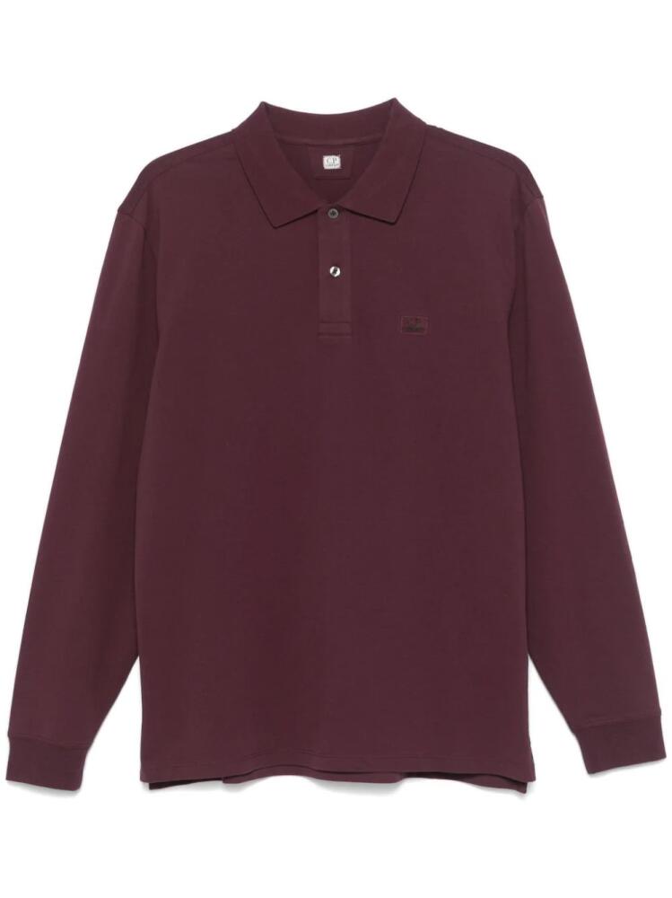 C.P. Company piqué polo shirt - Purple Cover