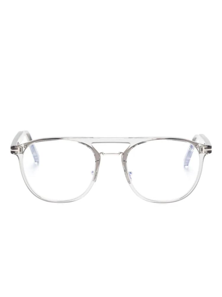 TOM FORD Eyewear pilot-frame glasses - Grey Cover