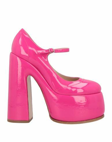 Casadei Woman Pumps Fuchsia Soft Leather Cover