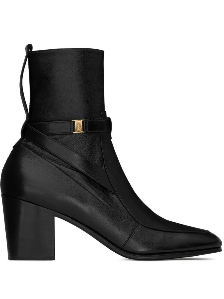 Saint Laurent 75mm Michelangelo ankle boots - Black Cover