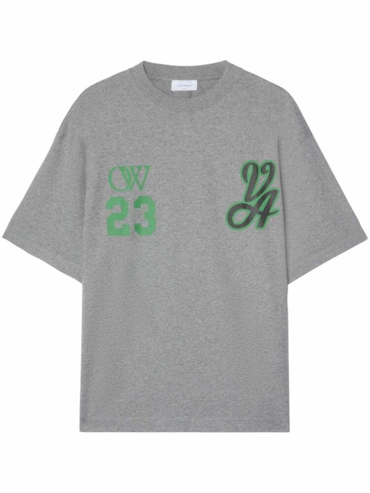 Off-White 23 Varsity Skate cotton T-shirt - Grey Cover