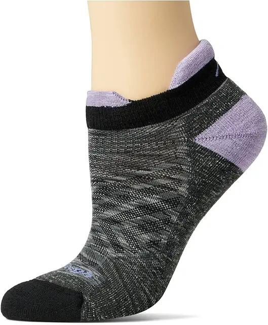 Darn Tough Vermont Run No Show Tab Ultra-Lightweight with Cushion (Space Gray) Women's Crew Cut Socks Shoes Cover