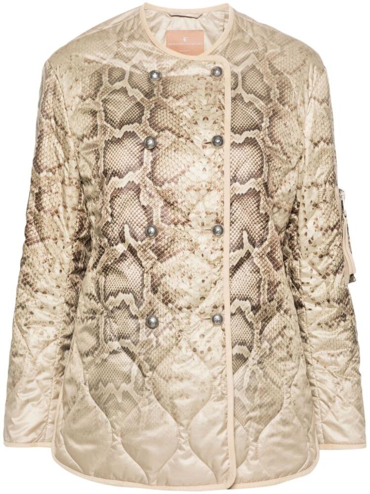 Ermanno Scervino snakeskin-print jacket - Neutrals Cover