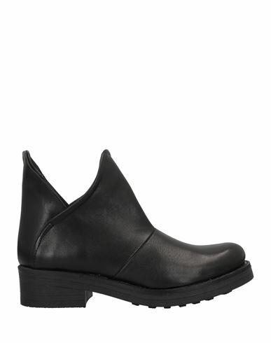 Divine Follie Woman Ankle boots Black Leather Cover