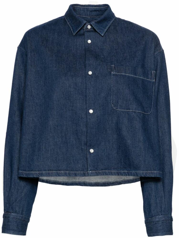 A.P.C. Samantah cropped denim shirt - Blue Cover