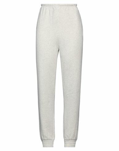 Reebok Woman Pants Light grey Cotton Cover