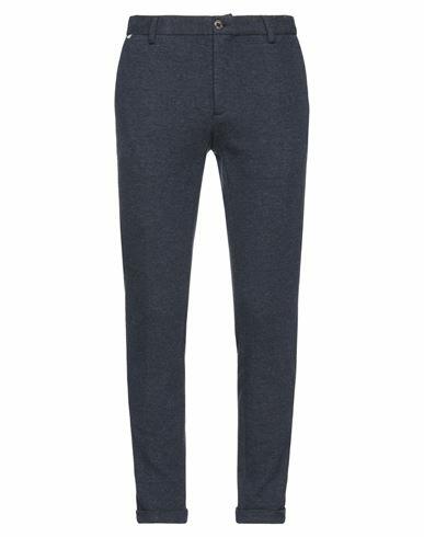 At. p.co Man Pants Midnight blue Cotton, Polyamide Cover