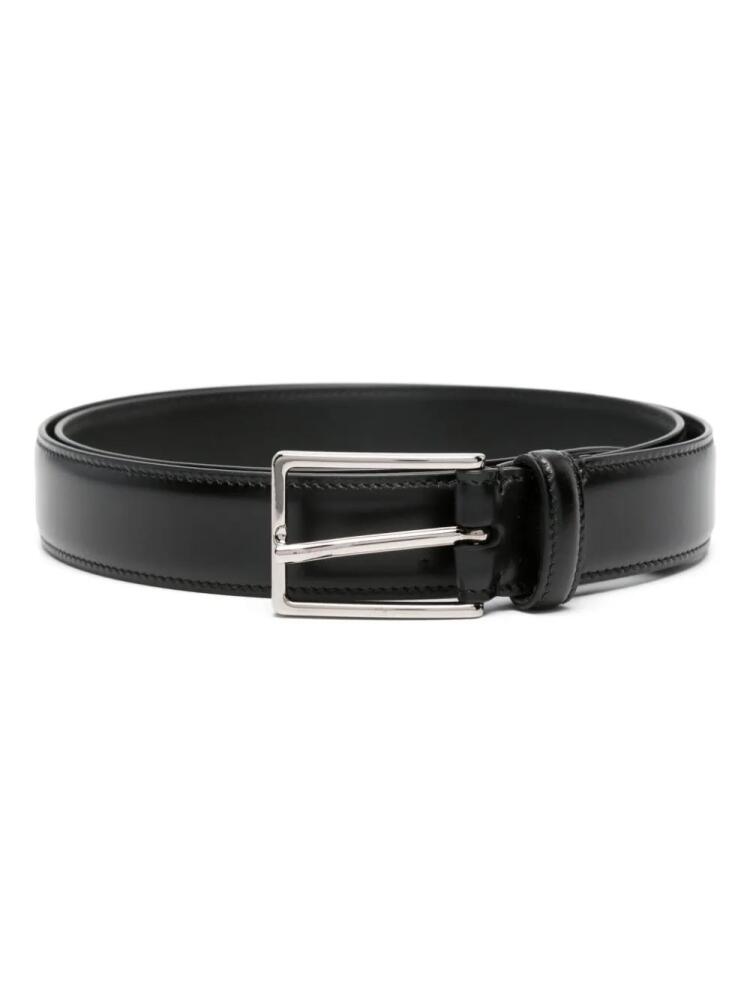 D4.0 buckled leather belt - Black Cover