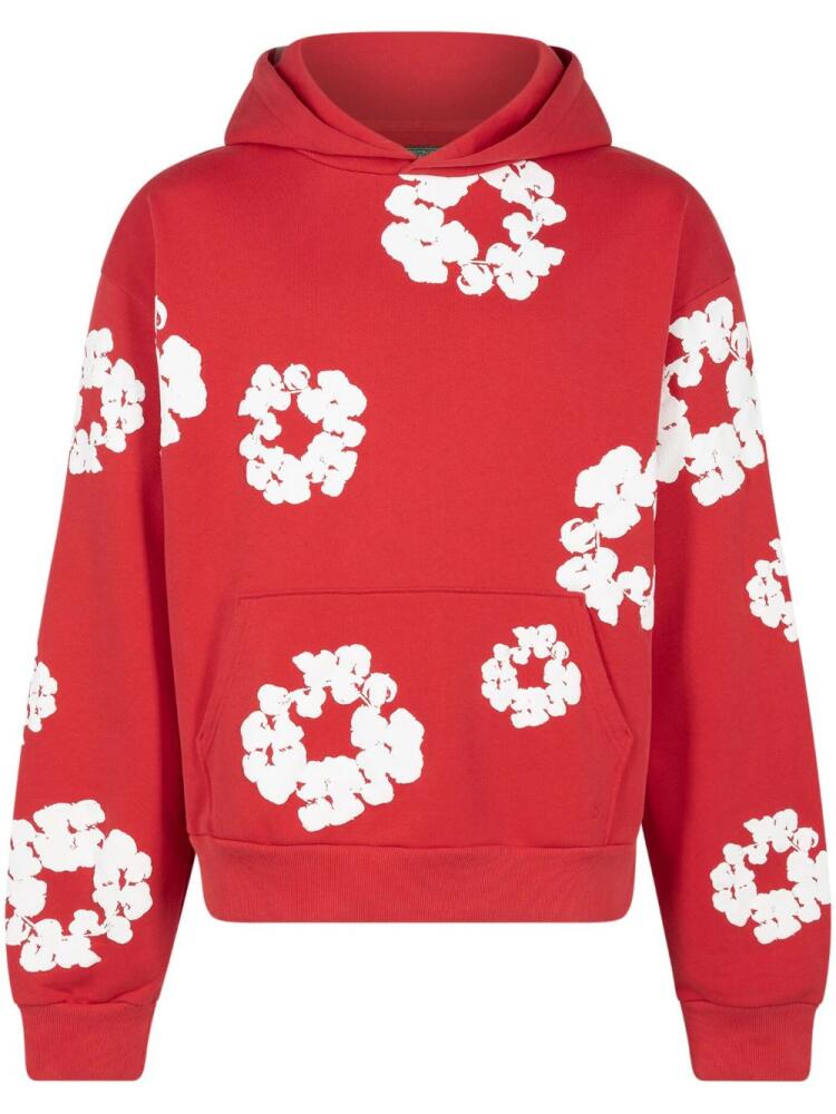 Denim Tears The Cotton Wreath hoodie - Red Cover