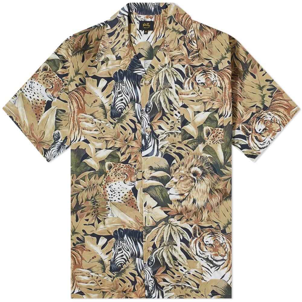 Stan Ray Men's Tour Animal Print Vacation Shirt in Animal Camo Cover