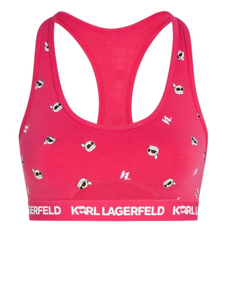 Karl Lagerfeld Ikonik Peephole bralette - Pink Cover