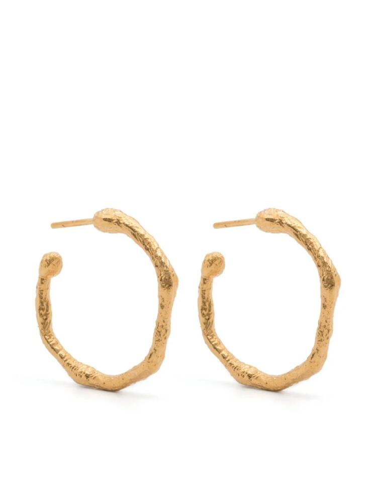 Forte Forte irregular-design hoop earrings - Gold Cover