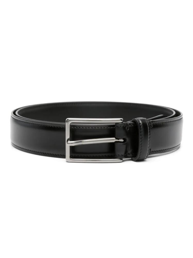 D4.0 buckled leather belt - Black Cover