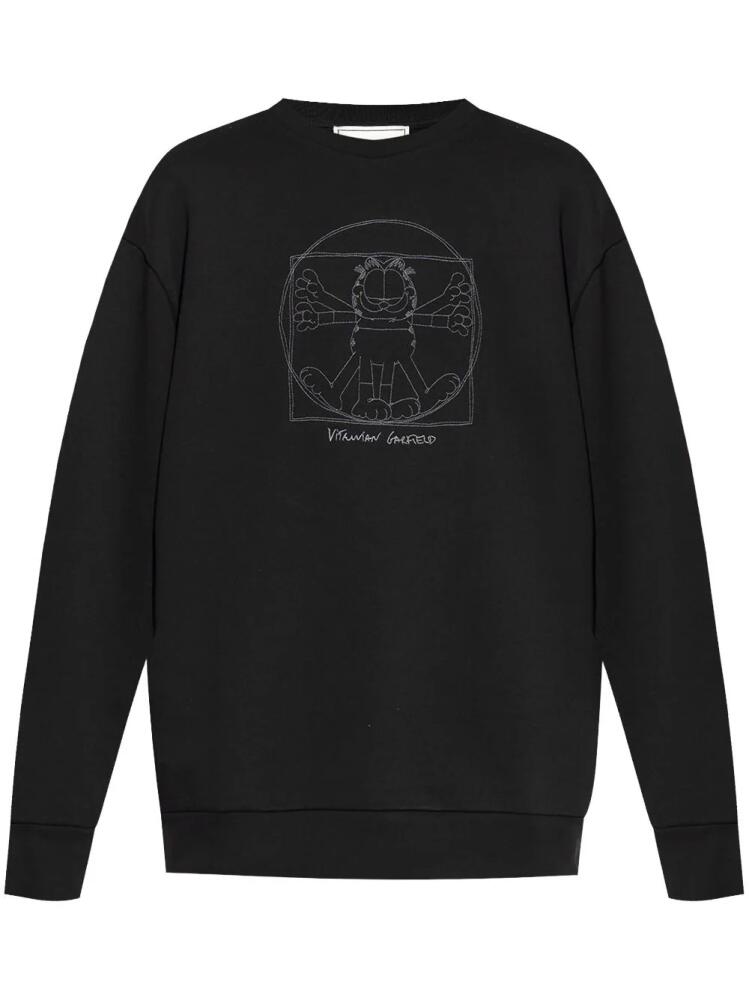 Iceberg x Garfield cotton sweatshirt - Black Cover