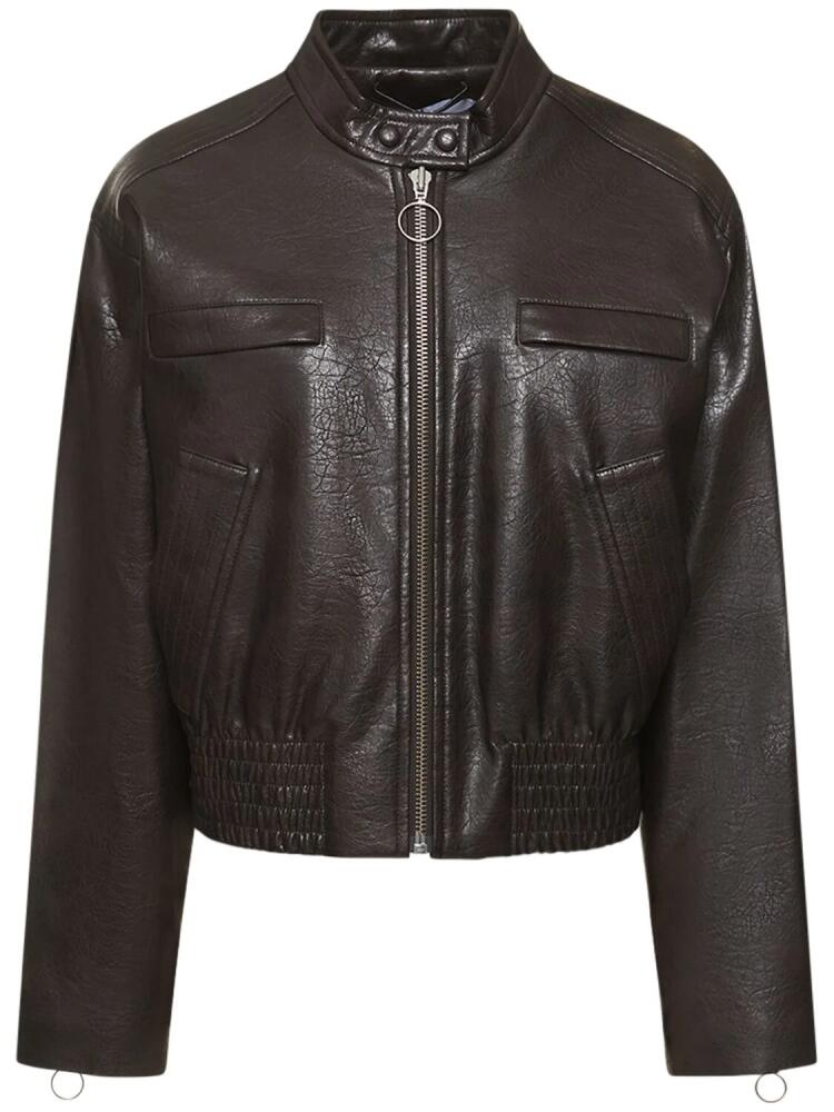 STAND STUDIO Talulla Faux Leather Jacket Cover