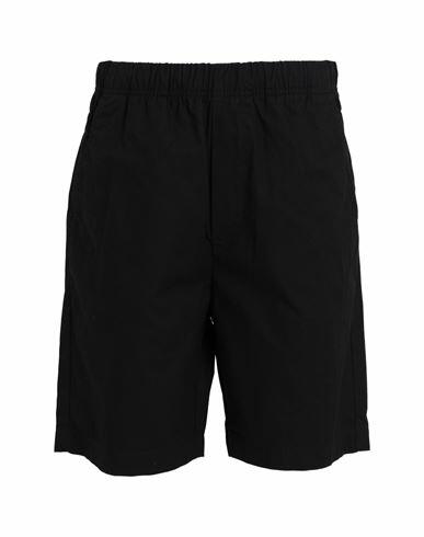 Selected Homme Man Shorts & Bermuda Shorts Black Cotton, Recycled cotton Cover