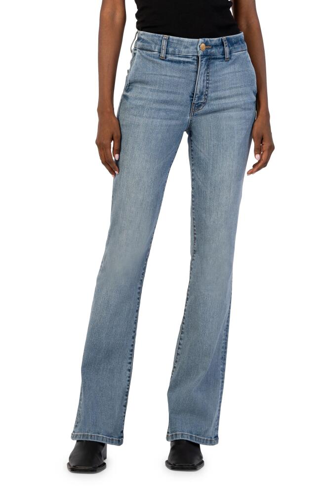 KUT from the Kloth Ana High Waist Flare Jeans in Moment Cover