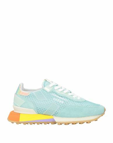 Ghōud Venice Woman Sneakers Turquoise Leather, Textile fibers Cover