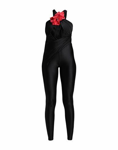 Saint Laurent Woman Jumpsuit Black Polyamide, Elastane Cover