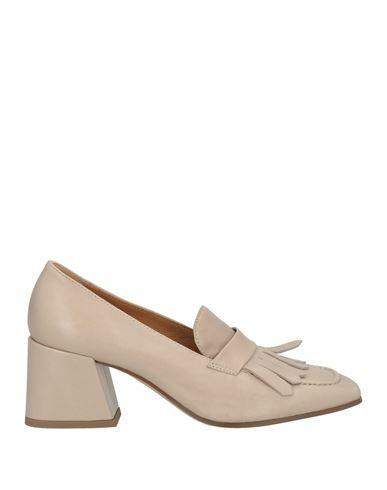 Pomme D'or Woman Loafers Beige Soft Leather Cover