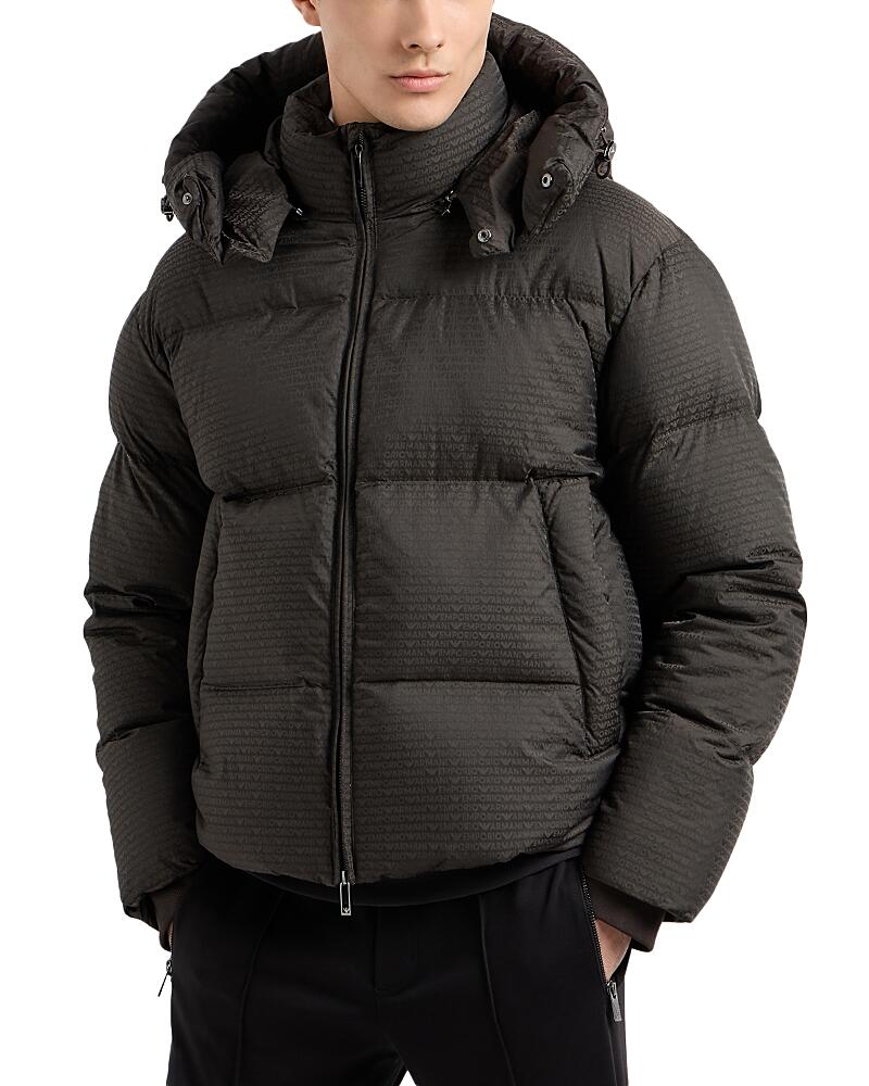 Emporio Armani Puffer Coat with Removable Hood Cover