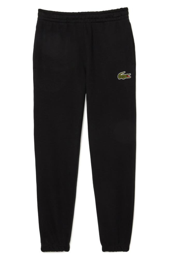 Lacoste Relaxed Fit Cotton Sweatpants in Black Cover