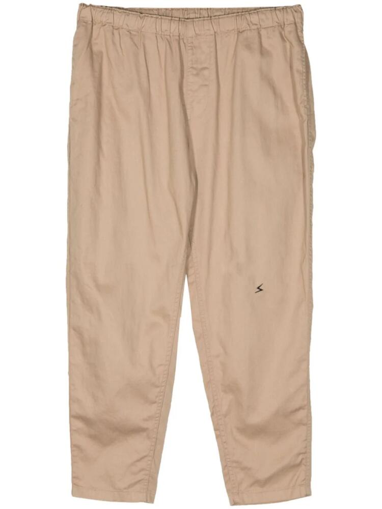 Undercover elastic-waist tapered trousers - Neutrals Cover