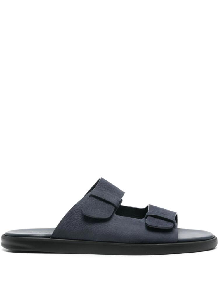 Doucal's slip-on leather sandals - Blue Cover