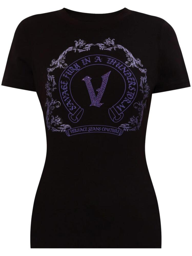 Versace Jeans Couture baroque-print T-shirt - Black Cover