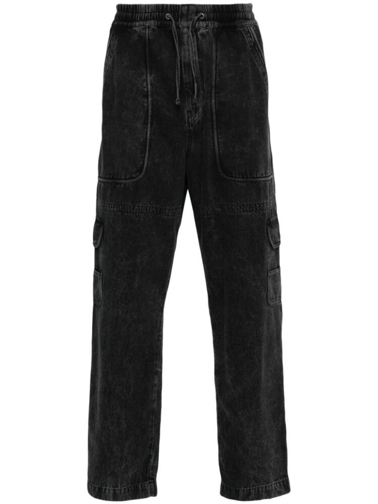 MARANT Vanni chambray cargo trousers - Black Cover