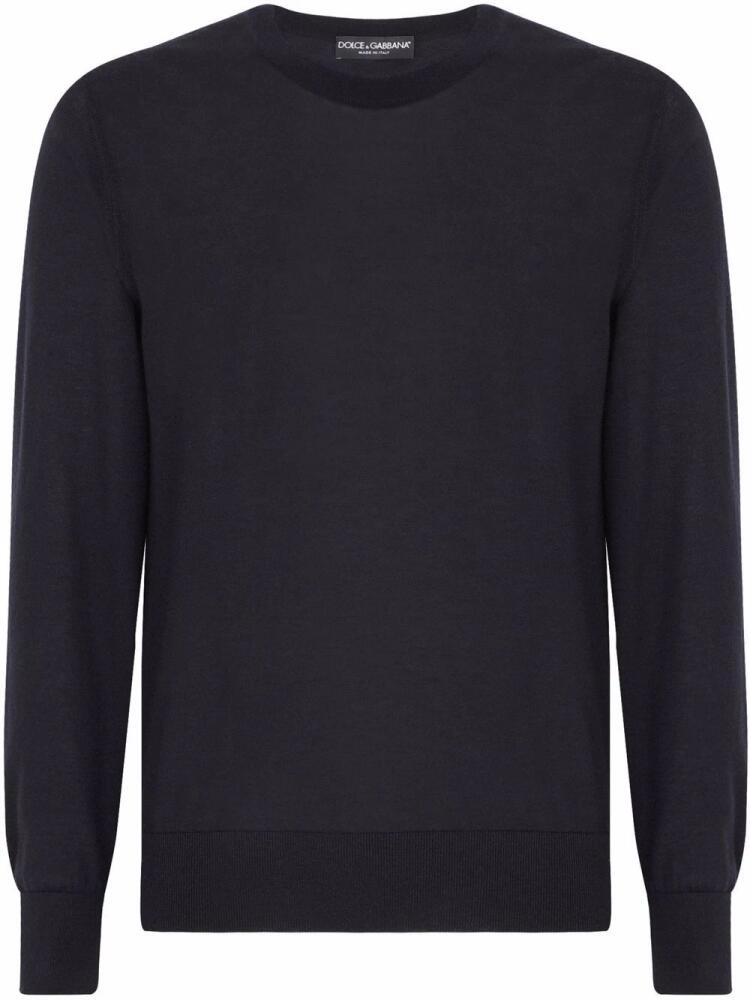 Dolce & Gabbana crew-neck cashmere jumper - Blue Cover