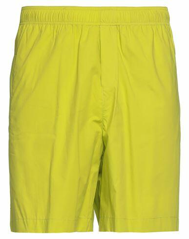 Amaranto Man Shorts & Bermuda Shorts Acid green Cotton Cover