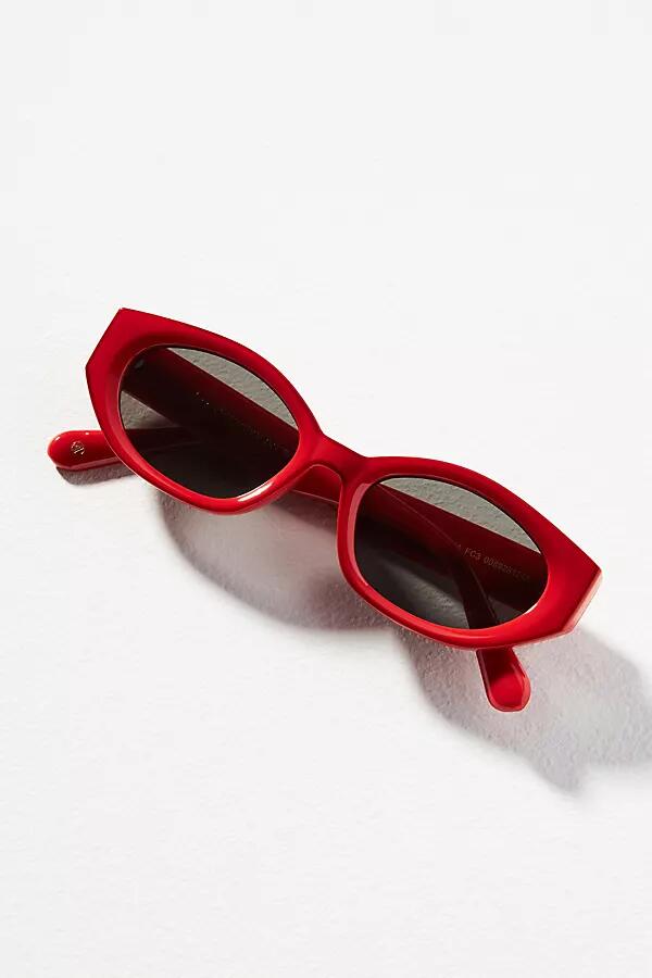 By Anthropologie Painted Cat-Eye Sunglasses Cover