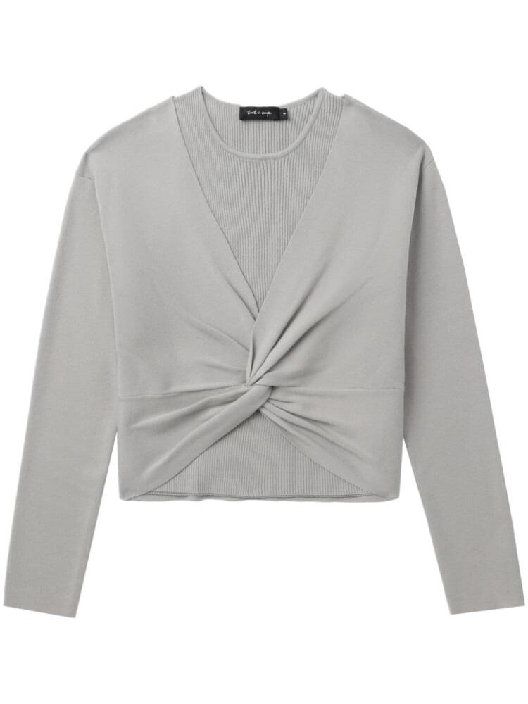 tout a coup layered twisted jumper - Grey Cover