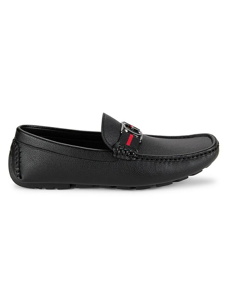 Guess Men's Askers Faux Leather Loafers - Black Cover