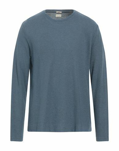 Massimo Alba Man T-shirt Slate blue Cotton, Cashmere Cover