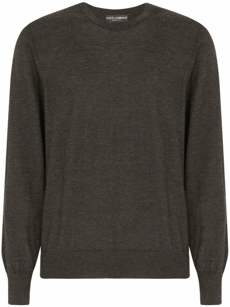 Dolce & Gabbana cashmere crew-neck jumper - Grey Cover