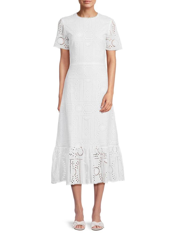 The Kooples Women's Eyelet Maxi Dress - White Cover