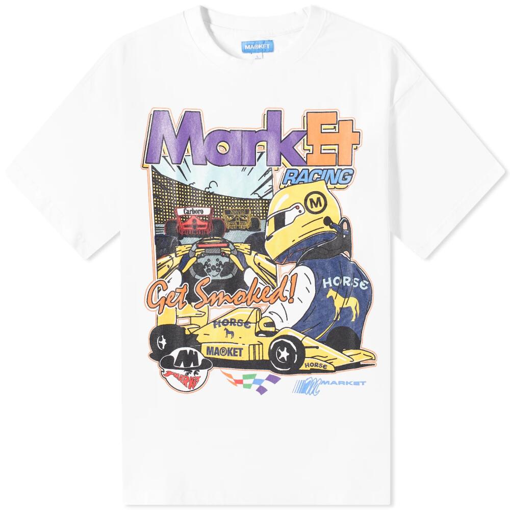 MARKET Men's Express Racing T-Shirt in White Cover