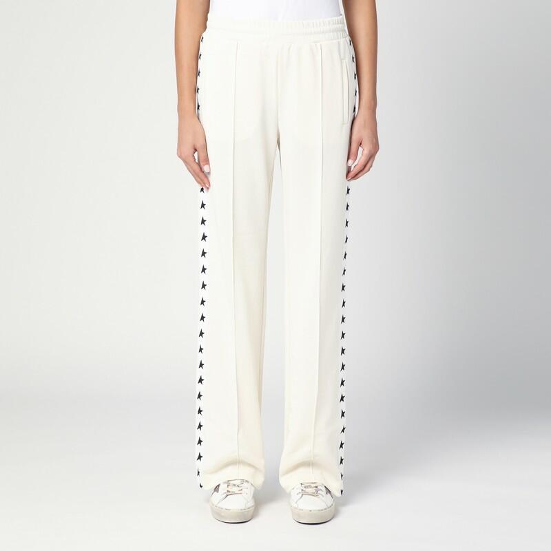 Golden Goose White jogging trousers with stars Cover