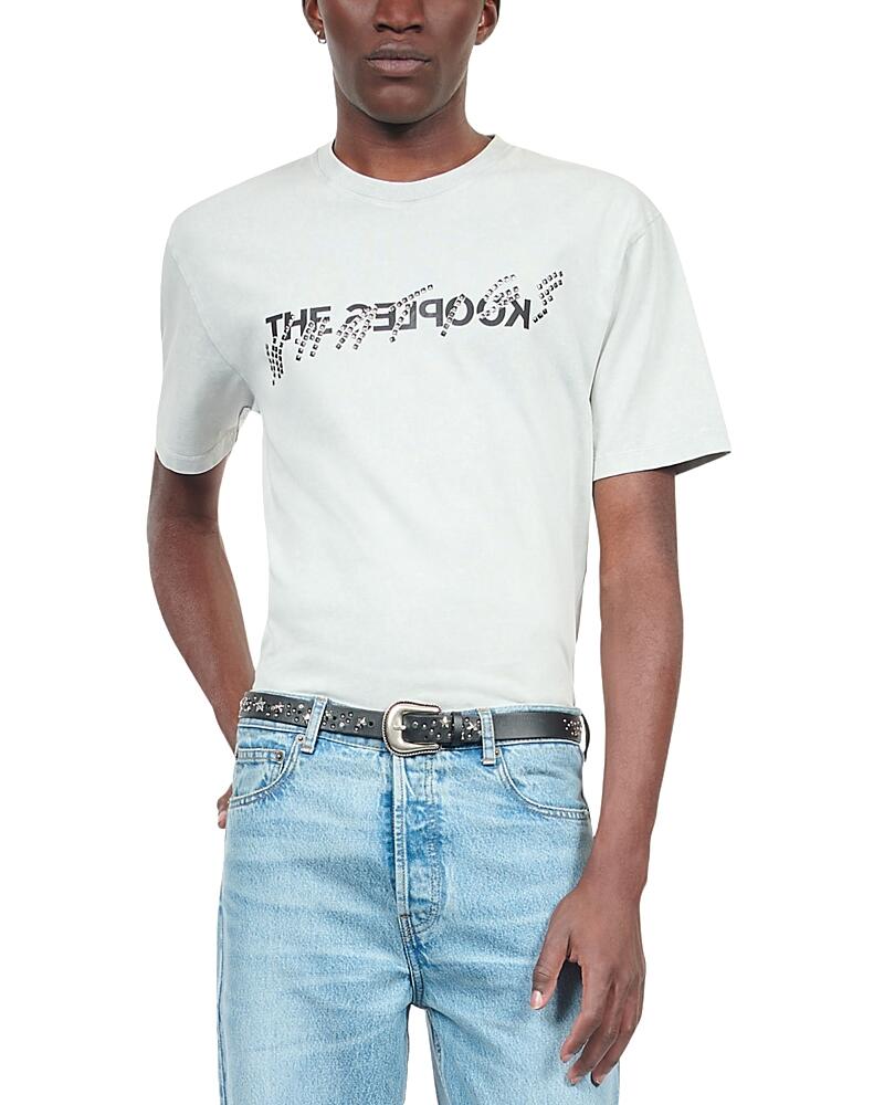 The Kooples What Is Cotton Studded Logo Graphic Tee Cover