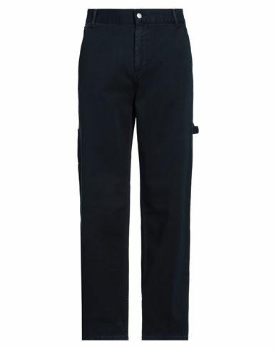 Sandro Man Pants Midnight blue Cotton Cover