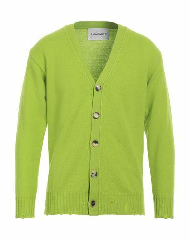 Amaranto Man Cardigan Green Wool, Cashmere Cover