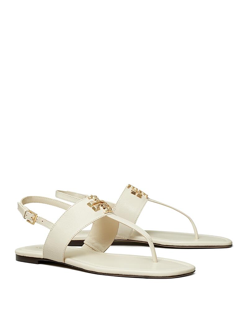 Tory Burch Women's Eleanor Thong Toe Logo Sandals Cover