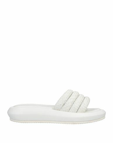 Emanuélle Vee Woman Sandals White Soft Leather Cover