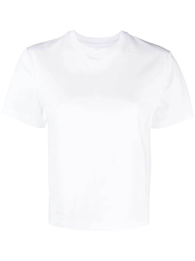 ARMARIUM short-sleeved cotton cropped T-shirt - White Cover