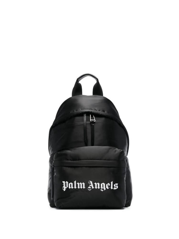 Palm Angels logo-print backpack - Black Cover